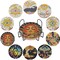 10 Pcs Tarot Diamond Art Painting Coasters with Holder, DIY Sun Moon Stars Diamond Art Painting Kits for Beginners, Adults & Kids